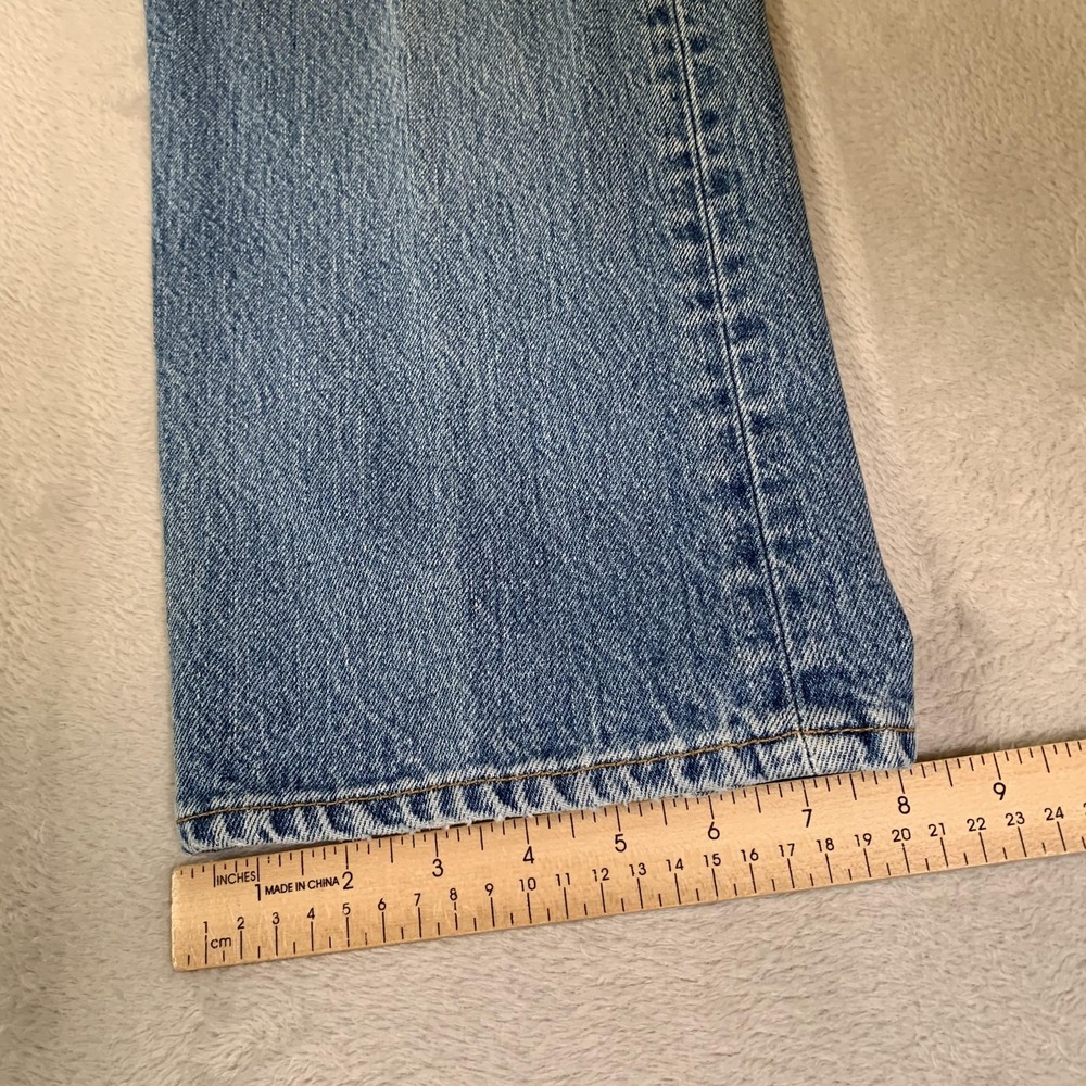 Vintage Levis 501xx Jeans Mens 35x33(Tag 38x36) Blue Light Straight USA Made 90s - Picture 10 of 16